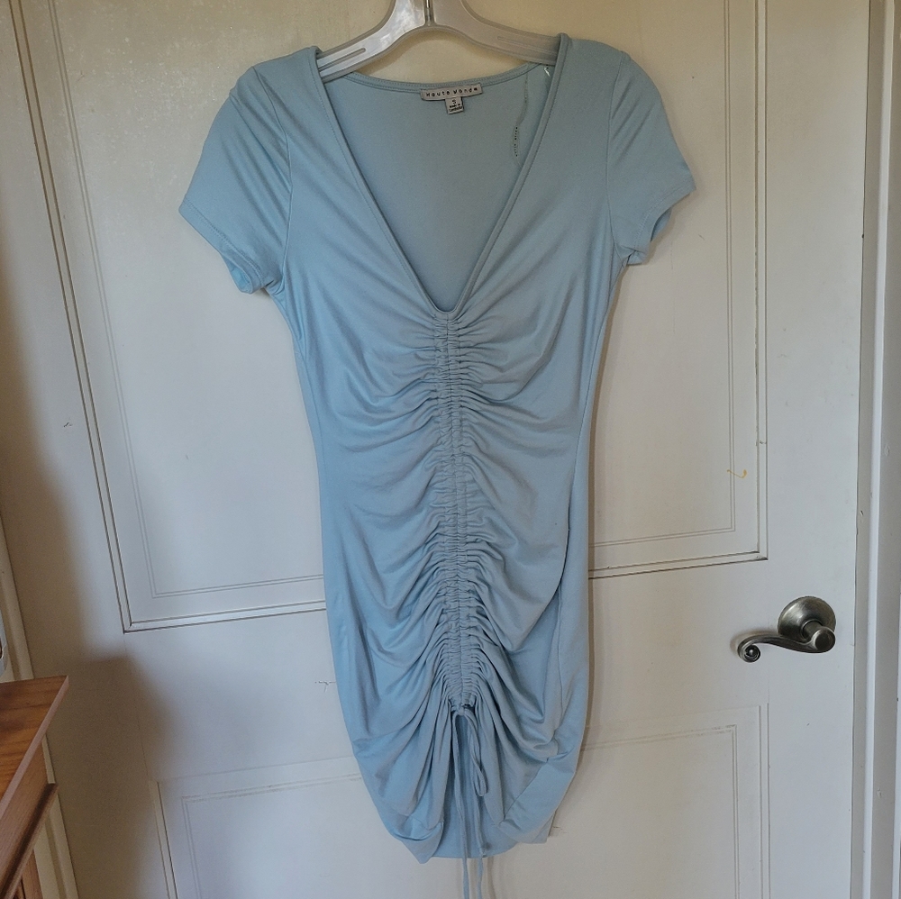 Mini drawstring dress